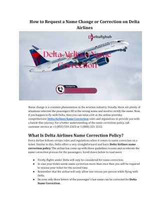 how to request a name change or correction