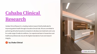 cahaba clinical research