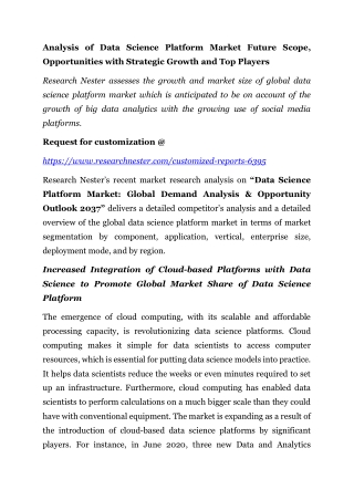 5-Data Science Platform Market