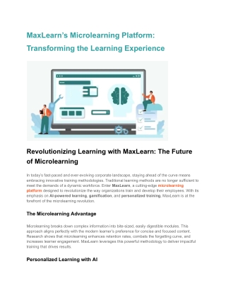 maxlearn s microlearning platform