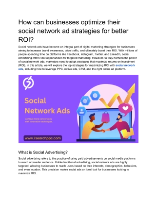 how can businesses optimize their social network