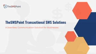 TheSMSPoint Transactional SMS Solutions