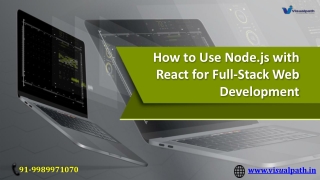 how to use node js with react for full stack web development