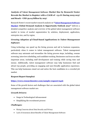 Talent Management Software Market