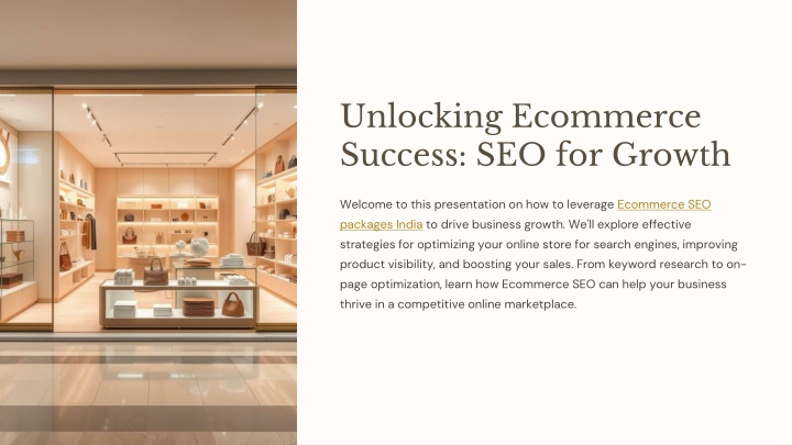 unlocking ecommerce success seo for growth