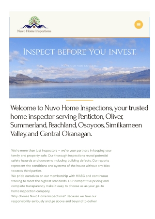 Home Inspection Penticton