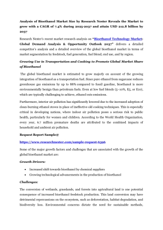 Bioethanol Market