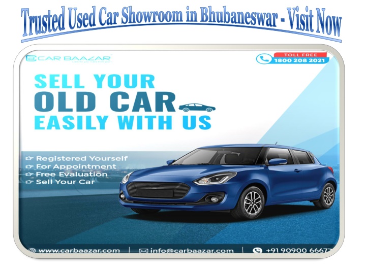 trusted used car showroom in bhubaneswar visit now