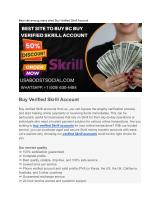 best site among many sites buy verified skrill