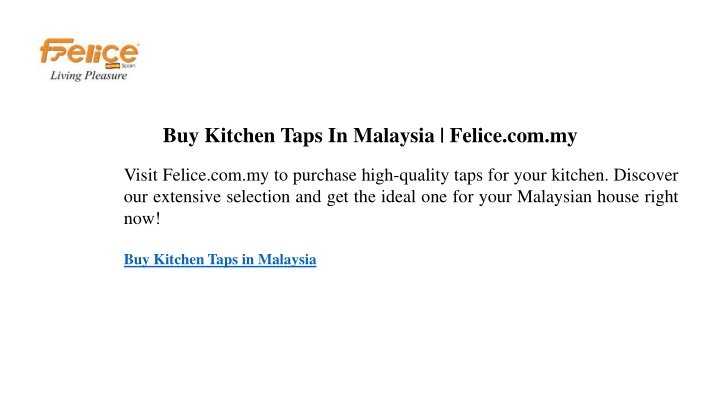 buy kitchen taps in malaysia felice com my