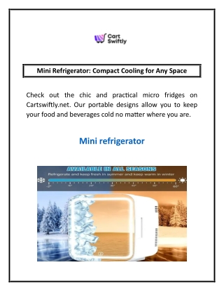 mini refrigerator compact cooling for any space