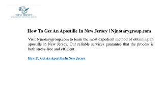how to get an apostille in new jersey