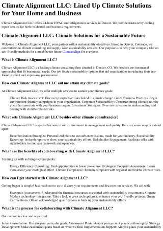 climate alignment llc lined up climate solutions