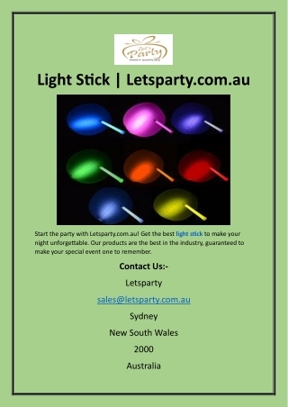 Light Stick  Letsparty.com