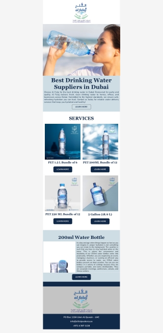 best drinking water suppliers in dubai
