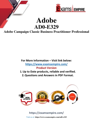 AD0-E329 Questions and Answers pdf dumps