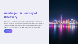 azerbaijan a journey of discovery