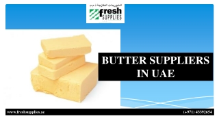 BUTTER SUPPLIERS IN UAE