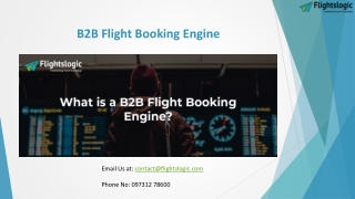 B2B Flight Booking Engine