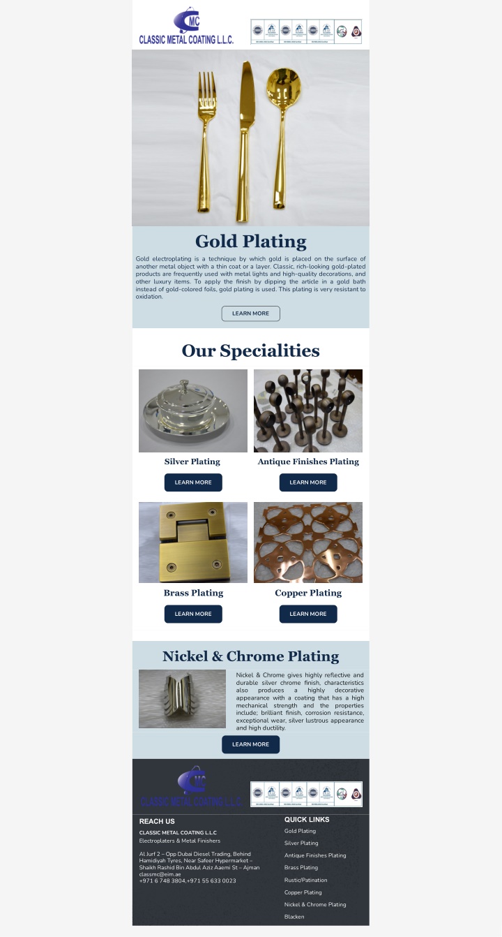 gold plating