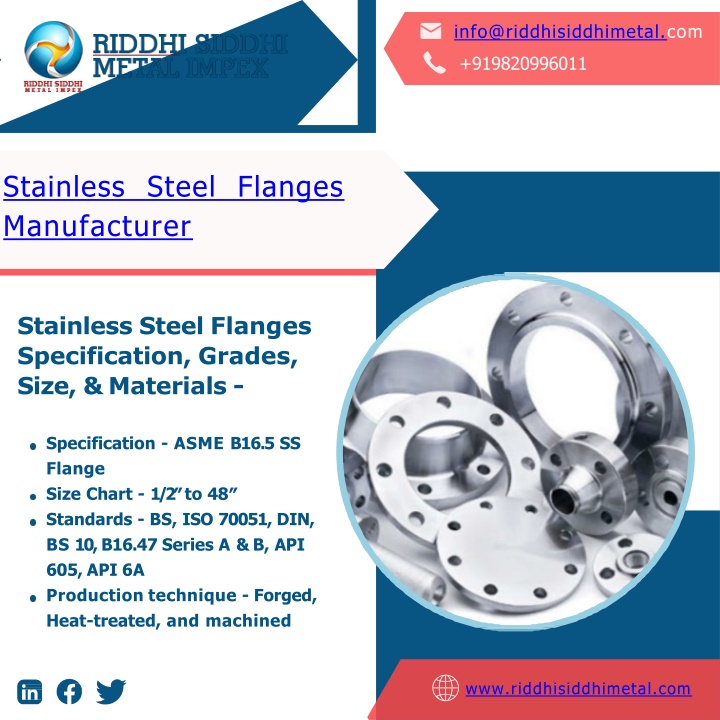 stainless steel flanges manufacturer