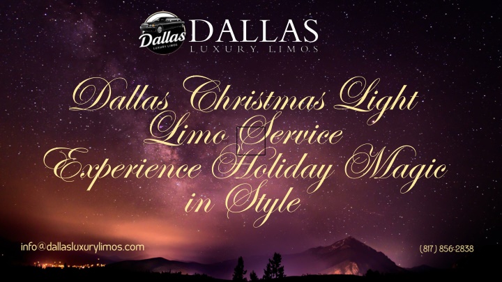 dallas christmas light limo service experience