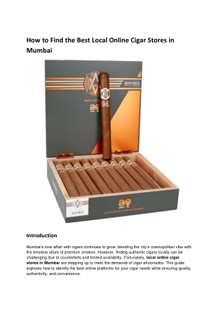 how to find the best local online cigar stores