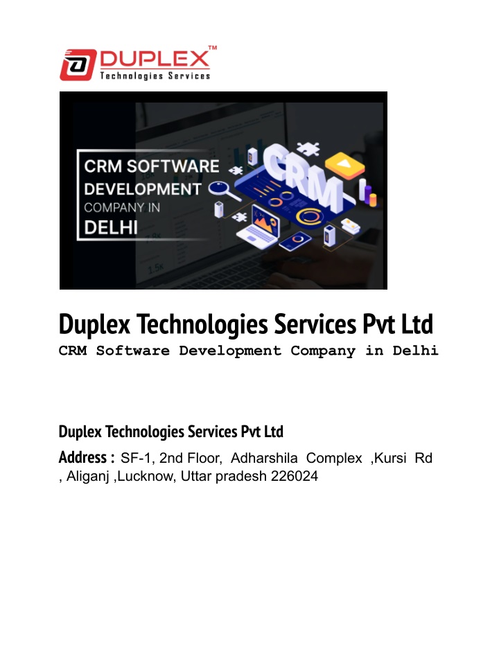 duplex technologies services pvt ltd crm software