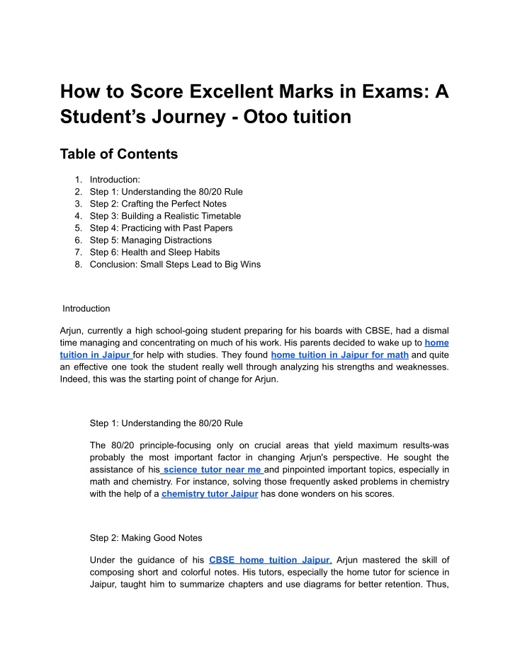 how to score excellent marks in exams a student