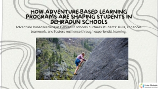 how adventure based learning programs are shaping