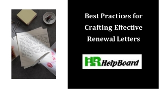 best practices for crafting effective renewal letters
