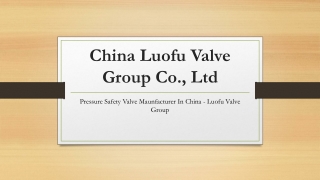 Explore Quality Solutions with China Luofu Valve Group Co., Ltd