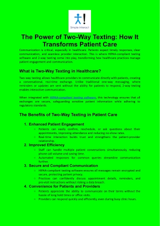 the power of two way texting how it transforms
