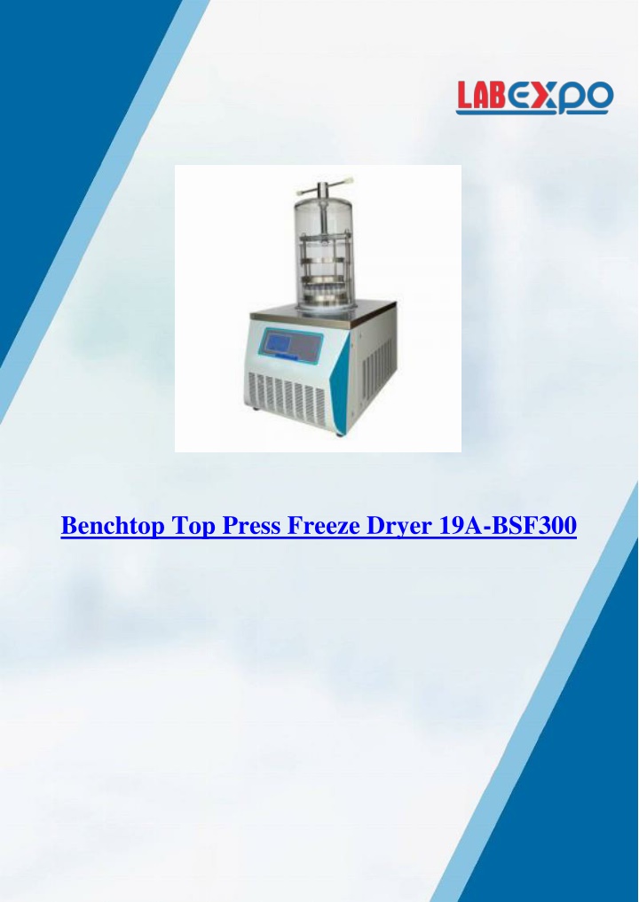 benchtop top press freeze dryer 19a bsf300