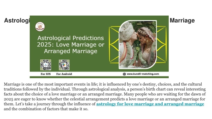 astrological predictions 2025 love marriage or arranged marriage