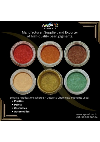 "Transforming Industries with Premium Pearl Pigments: SP Colour & Chemicals Lead