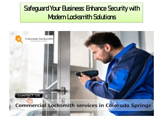 Safeguard Your Business Enhance Security with Modern Locksmith Solutions