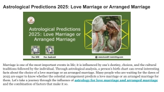 Astrological Predictions 2025_ Love Marriage or Arranged Marriage