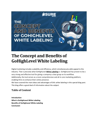 The Concept and Benefits of GoHighLevel White Labeling