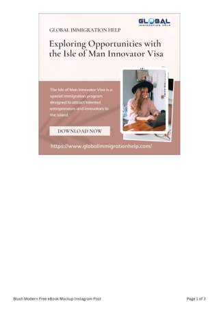 Exploring Opportunities with the Isle of Man Innovator Visa