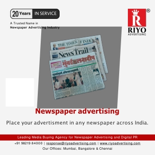 Newspaper advertising