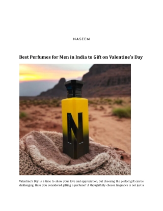 Best Perfumes for Men in India to Gift on Valentine’s Day