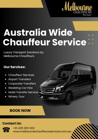 Australia Wide Chauffeur Service  Luxury Transport Solutions by Melbourne Chauffeurs