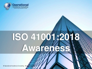 ISO 41001:2018 (Facility Management) Awareness Training