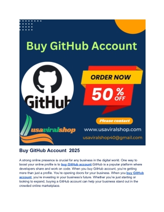 buy github account 2025