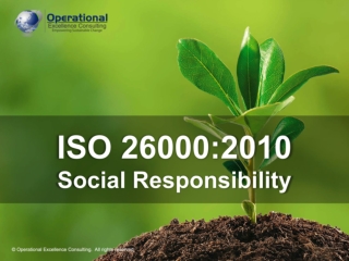 ISO 26000:2010 (Social Responsibility) Awareness Training