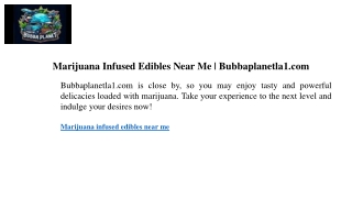 marijuana infused edibles near me bubbaplanetla1
