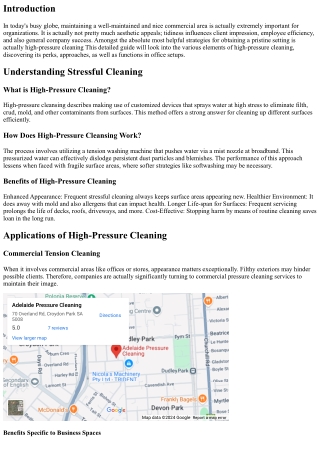 From Crud to Polish: The Electrical Power of High-Pressure Cleansing in Commerci