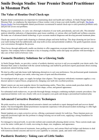 Smile Design Studio