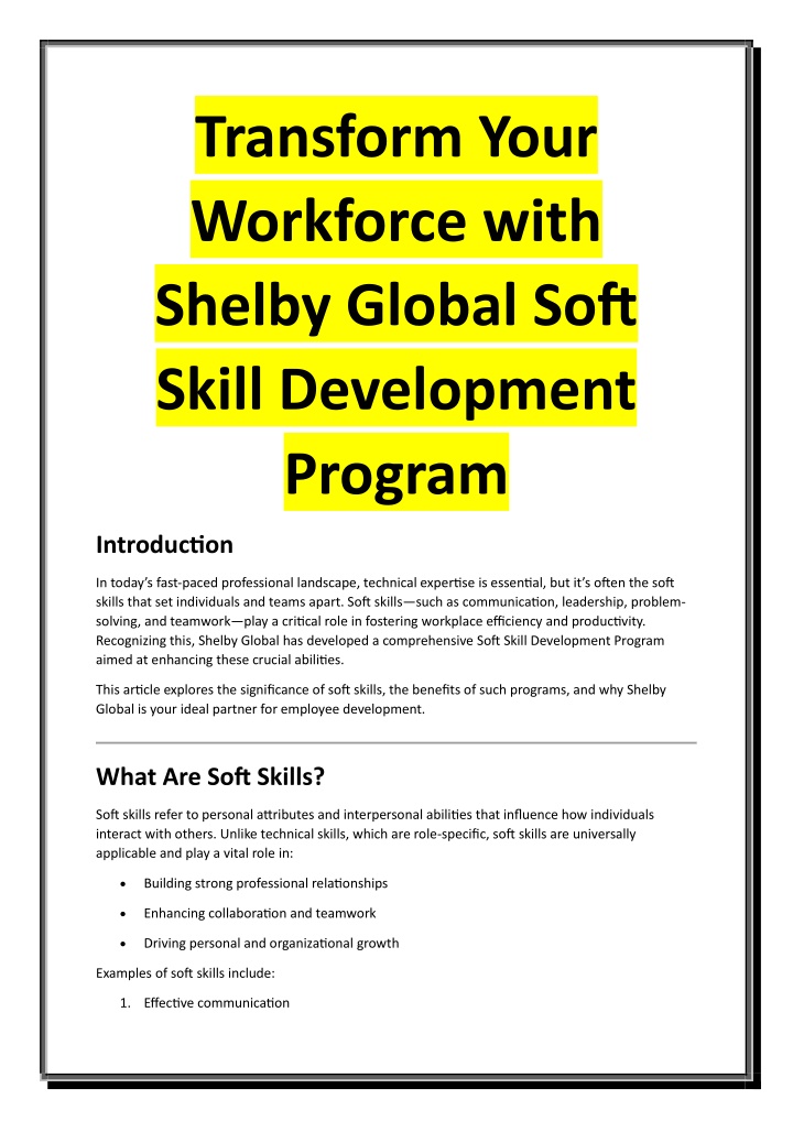 transform your workforce with shelby global soft